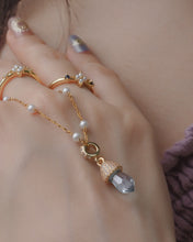 Load image into Gallery viewer, OCEAN TEARS - Gold Pearl Necklace ✦ Semi-Waterproof