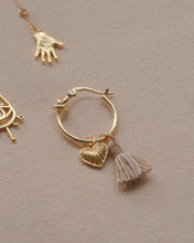 ๅฐๅ็่ผๅ
ฅๅๅบซๆชข่ฆๅจ Caramel - Heart Tassel Hoops