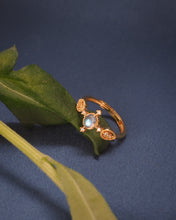 Load image into Gallery viewer, 【高品質鑒定】MOONLUX - Moonstone Ring ✦ 925 Silver ™ + 18K Gold