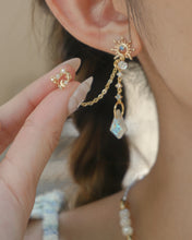Load image into Gallery viewer, Healer - 18KGP Chain EarringsใGlass Stoneใ