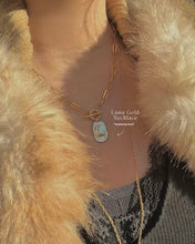 Load image into Gallery viewer, Luna Gold - TITANIUM STEEL NECKLACE (waterproof)