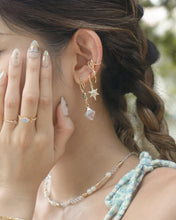 Load image into Gallery viewer, Prayer - 18KGP HoopsใBlue Turquoiseใ