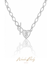 將圖片載入圖庫檢視器 【字母訂製-手鏈】 MY LETTER TAG - Toggle Silver Necklace