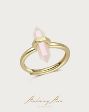 Load image into Gallery viewer, GEMY - Rose Quartz Gold Ring
