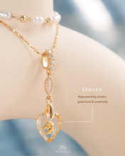 將圖片載入圖庫檢視器 Dear Dreamer - 18KGP Unicorn Necklace *Waterproof