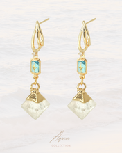Load image into Gallery viewer, Mindful - 18KGP Crystal EarringsใWhite Crystalใ