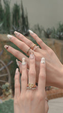 Load image into Gallery viewer, Ashliah - 18KGP Crystal Beaded Rings