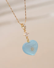 ๅฐๅ็่ผๅ
ฅๅๅบซๆชข่ฆๅจ Marine Mania - Titanium Steel Crystal Aquamarine Necklace *Waterproof