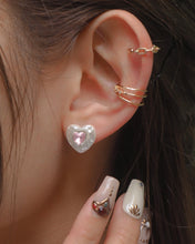 Load image into Gallery viewer, Pearl Gem - 925 Silver Stud Earrings