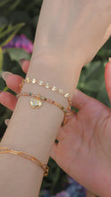 將圖片載入圖庫檢視器 Bouquet - 18KGP Tourmaline Crystal Beaded Bracelet