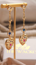 Load image into Gallery viewer, Euphorbia - 18KGP CZ Sparkling Heart Earrings