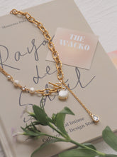 ๅฐๅ็่ผๅ
ฅๅๅบซๆชข่ฆๅจ Aqua Shell - Pearl x CZ Titanium Steel Toggle Necklace *Waterproof