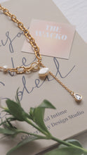 ๅฐๅ็่ผๅ
ฅๅๅบซๆชข่ฆๅจ Aqua Shell - Pearl x CZ Titanium Steel Toggle Necklace *Waterproof