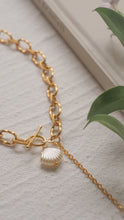 ๅฐๅ็่ผๅ
ฅๅๅบซๆชข่ฆๅจ Aqua Shell - Pearl x CZ Titanium Steel Toggle Necklace *Waterproof