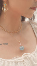 ๅฐๅ็่ผๅ
ฅๅๅบซๆชข่ฆๅจ Marine Mania - Titanium Steel Crystal Aquamarine Necklace *Waterproof