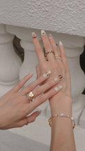 Load image into Gallery viewer, Ashliah - 18KGP Crystal Beaded Rings