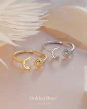 ๅฐๅ็่ผๅ
ฅๅๅบซๆชข่ฆๅจ Bright - 18KGP Gold / Silver Moon & Sun Ring