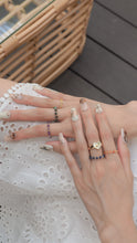 Load image into Gallery viewer, Ashliah - 18KGP Crystal Beaded Rings