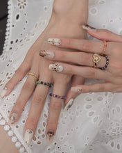 Load image into Gallery viewer, Ashliah - 18KGP Crystal Beaded Rings