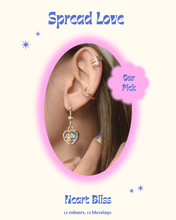 將圖片載入圖庫檢視器 Heart Bliss 01 - 14KGP Heart Earrings