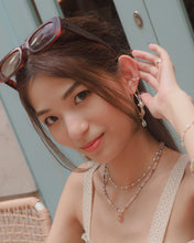 Load image into Gallery viewer, Blue Bling - 18KGP Hoops