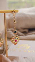 Load image into Gallery viewer, Euphorbia - 18KGP CZ Sparkling Heart Earrings