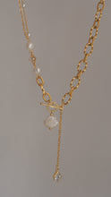 ๅฐๅ็่ผๅ
ฅๅๅบซๆชข่ฆๅจ Aqua Shell - Pearl x CZ Titanium Steel Toggle Necklace *Waterproof