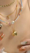 Load image into Gallery viewer, Sea Shell - Gold Titanium Steel Double Layered Necklace *Waterproof