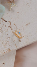 ๅฐๅ็่ผๅ
ฅๅๅบซๆชข่ฆๅจ Blue Gaze - Titanium Steel / 925 Silver Opal Hoops