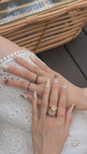 Load image into Gallery viewer, Ashliah - 18KGP Crystal Beaded Rings