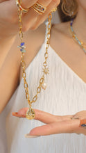 Load image into Gallery viewer, Aura - Gold Titanium Steel Pearl x Crystal Necklace