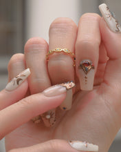 Load image into Gallery viewer, Infinitas - 18KGP Evil Eye Turquoise Ring