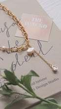 ๅฐๅ็่ผๅ
ฅๅๅบซๆชข่ฆๅจ Aqua Shell - Pearl x CZ Titanium Steel Toggle Necklace *Waterproof