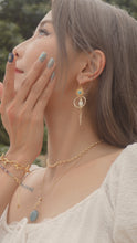 將圖片載入圖庫檢視器 Palmyra - Titanium Steel Boho Turquoise Earrings *Waterproof