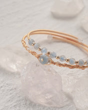 將圖片載入圖庫檢視器 Nova - Labradorite Crystal Titanium Steel Bangle *Waterproof