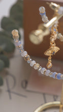 將圖片載入圖庫檢視器 Astro - 18KGP Crystal Beaded Hoop Earrings