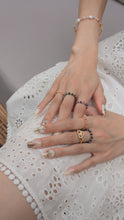 Load image into Gallery viewer, Ashliah - 18KGP Crystal Beaded Rings
