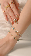 Load image into Gallery viewer, Commix - 18K Crystal x Pearl x Gold Bracelet