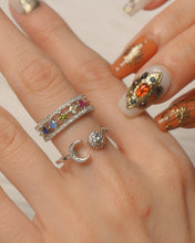 ๅฐๅ็่ผๅ
ฅๅๅบซๆชข่ฆๅจ Bright - 18KGP Gold / Silver Moon & Sun Ring