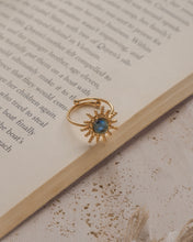 將圖片載入圖庫檢視器 Olive - Stone Titanium Steel Sun Ring