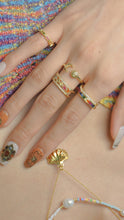 Load image into Gallery viewer, Rhythm - 18KGP Gold Rainbow Ring