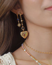 Load image into Gallery viewer, Euphorbia - 18KGP CZ Sparkling Heart Earrings