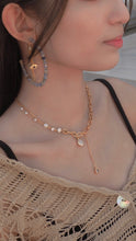 ๅฐๅ็่ผๅ
ฅๅๅบซๆชข่ฆๅจ Aqua Shell - Pearl x CZ Titanium Steel Toggle Necklace *Waterproof