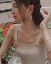 Load image into Gallery viewer, Blue Bling - 18KGP Hoops