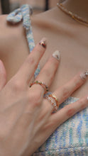 Load image into Gallery viewer, Infinitas - 18KGP Evil Eye Turquoise Ring