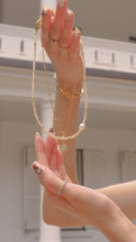 Load image into Gallery viewer, Peachy - 18KGP Pink Quartz Beaded Necklace