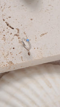 ๅฐๅ็่ผๅ
ฅๅๅบซๆชข่ฆๅจ Blue Gaze - Titanium Steel / 925 Silver Opal Hoops