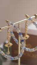 將圖片載入圖庫檢視器 Astro - 18KGP Crystal Beaded Hoop Earrings