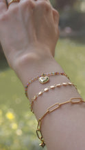 將圖片載入圖庫檢視器 Bouquet - 18KGP Tourmaline Crystal Beaded Bracelet