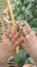 Load image into Gallery viewer, Ashliah - 18KGP Crystal Beaded Rings